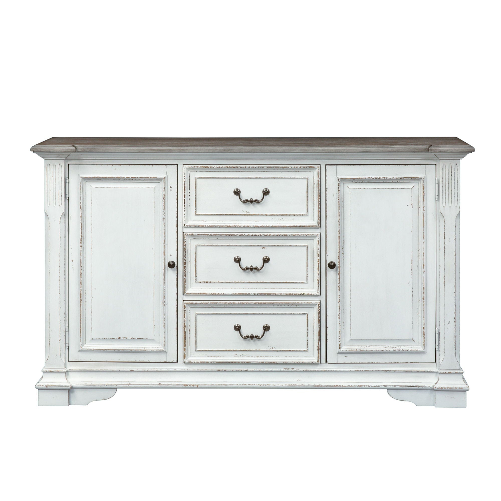 Liberty Furniture Abbey Park - Buffet - White | Meri Furniture