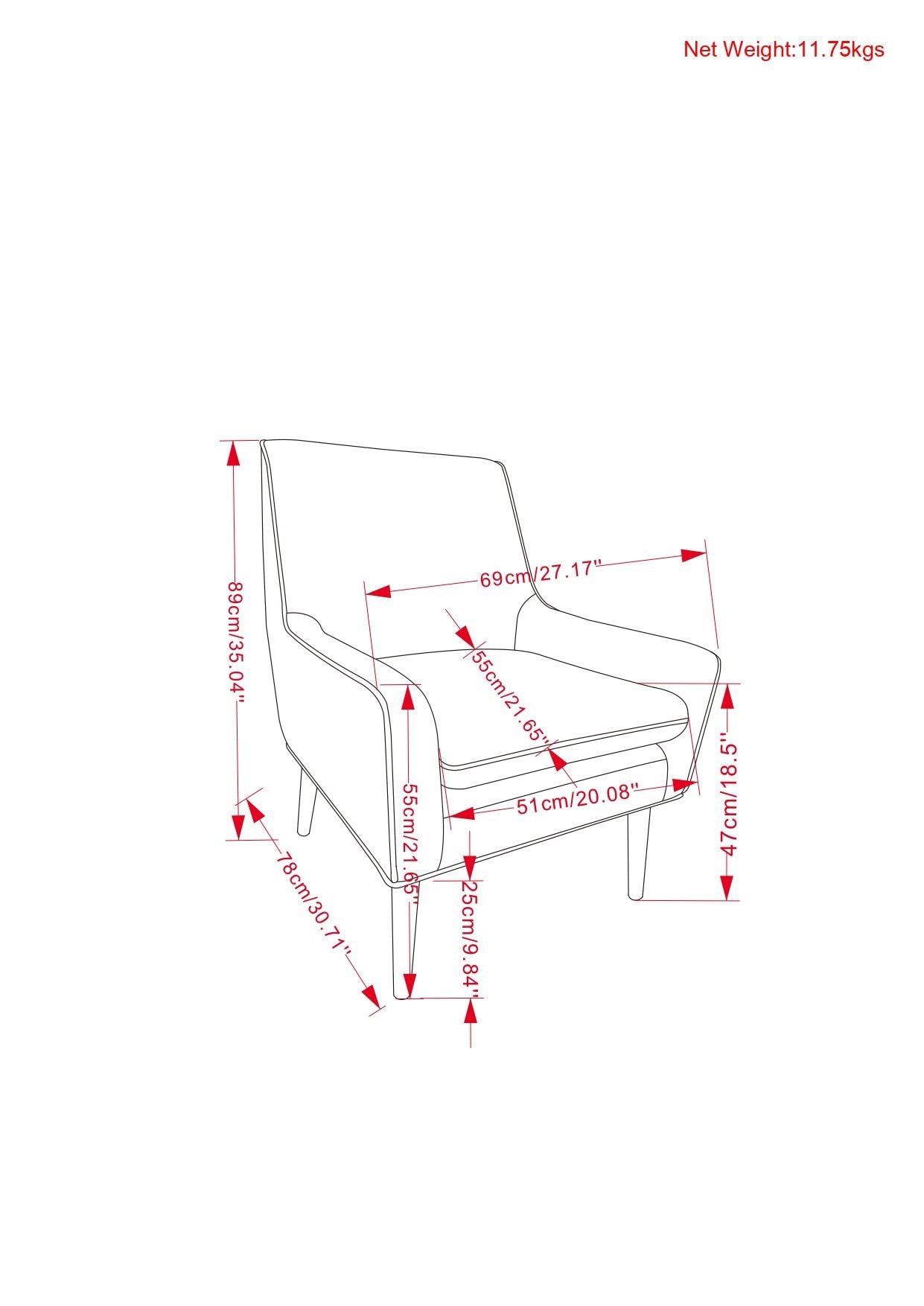 Robson - Accent Chair - Distressed Saddle Brown