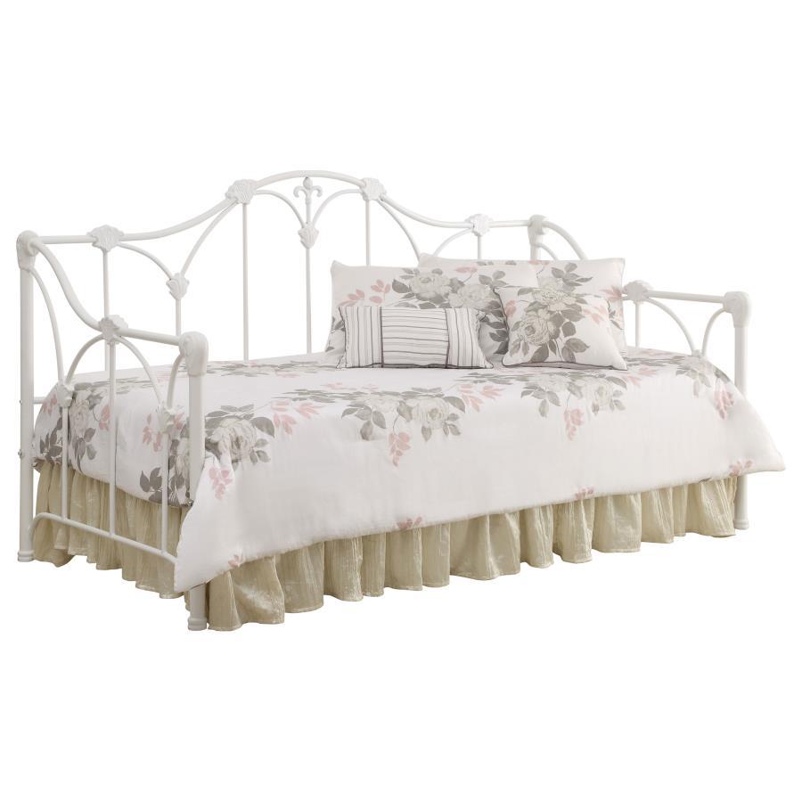 Coaster Fine Furniture Halladay - Metal Twin Daybed - White | Meri Furniture
