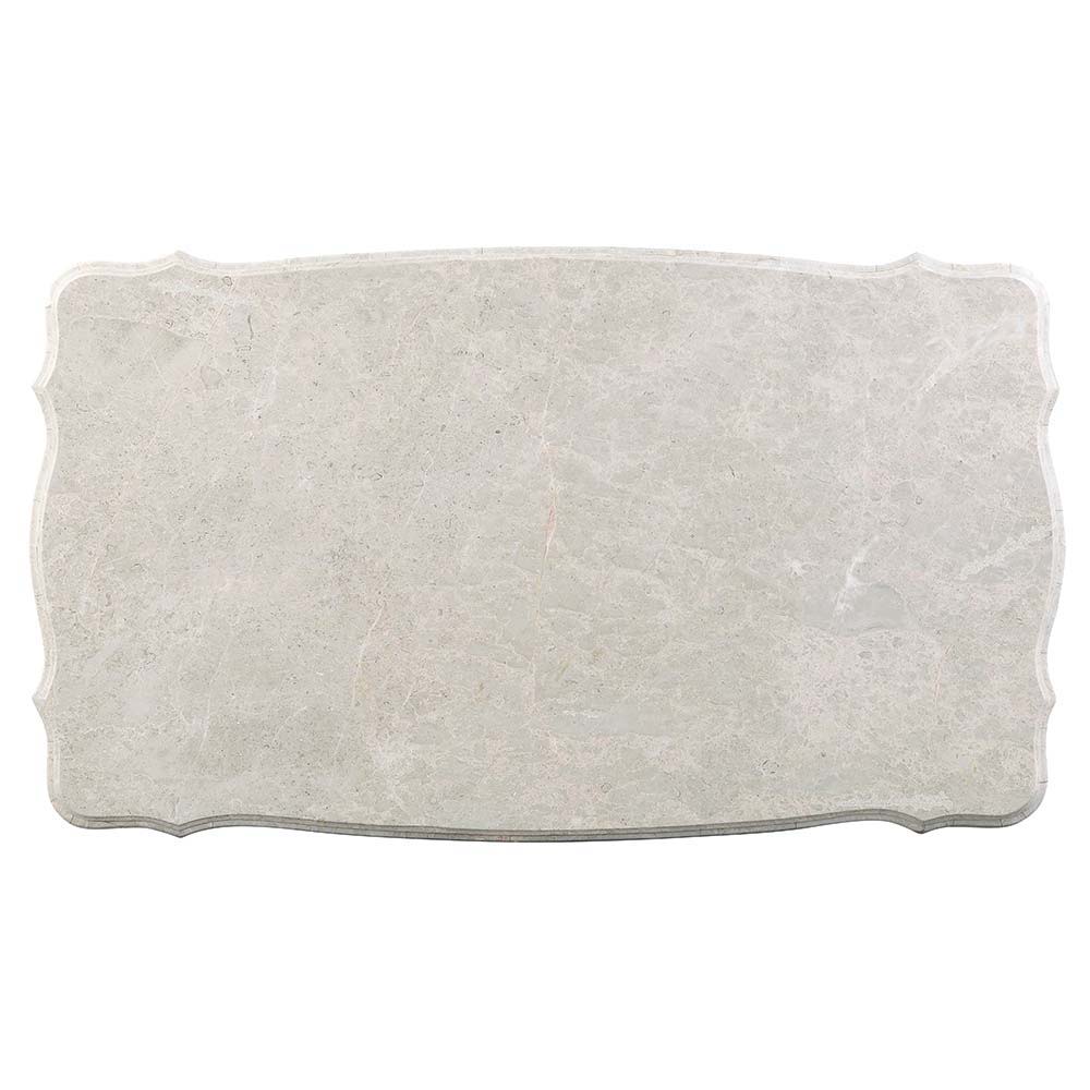 ACME Benbek - Coffee Table - Marble & Antique Oak Finish | Meri Furniture