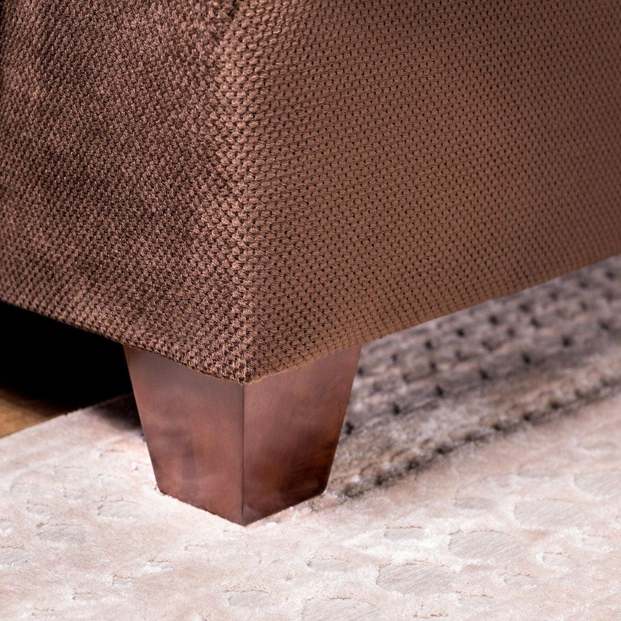 Furniture of America Wessington - Loveseat - Chocolate | Meri Furniture