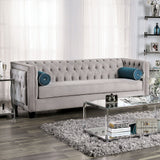 Furniture of America Silvan - Sofa - Gray | Meri Furniture