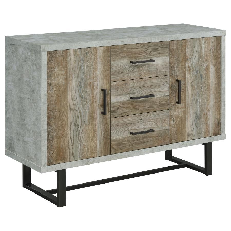 Coaster Fine Furniture Abelardo - 3-Drawer Engineered Wood Cabinet - Weathered Oak | Meri Furniture
