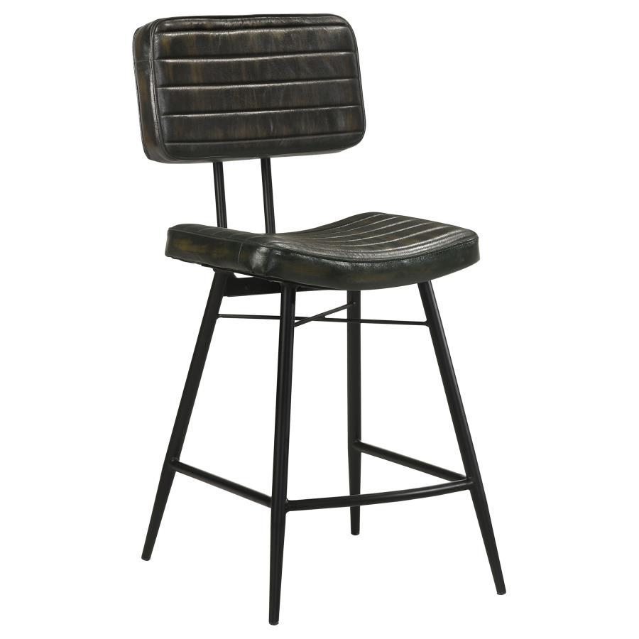Coaster Fine Furniture Partridge - Leather Counter Chair (Set of 2) | Meri Furniture