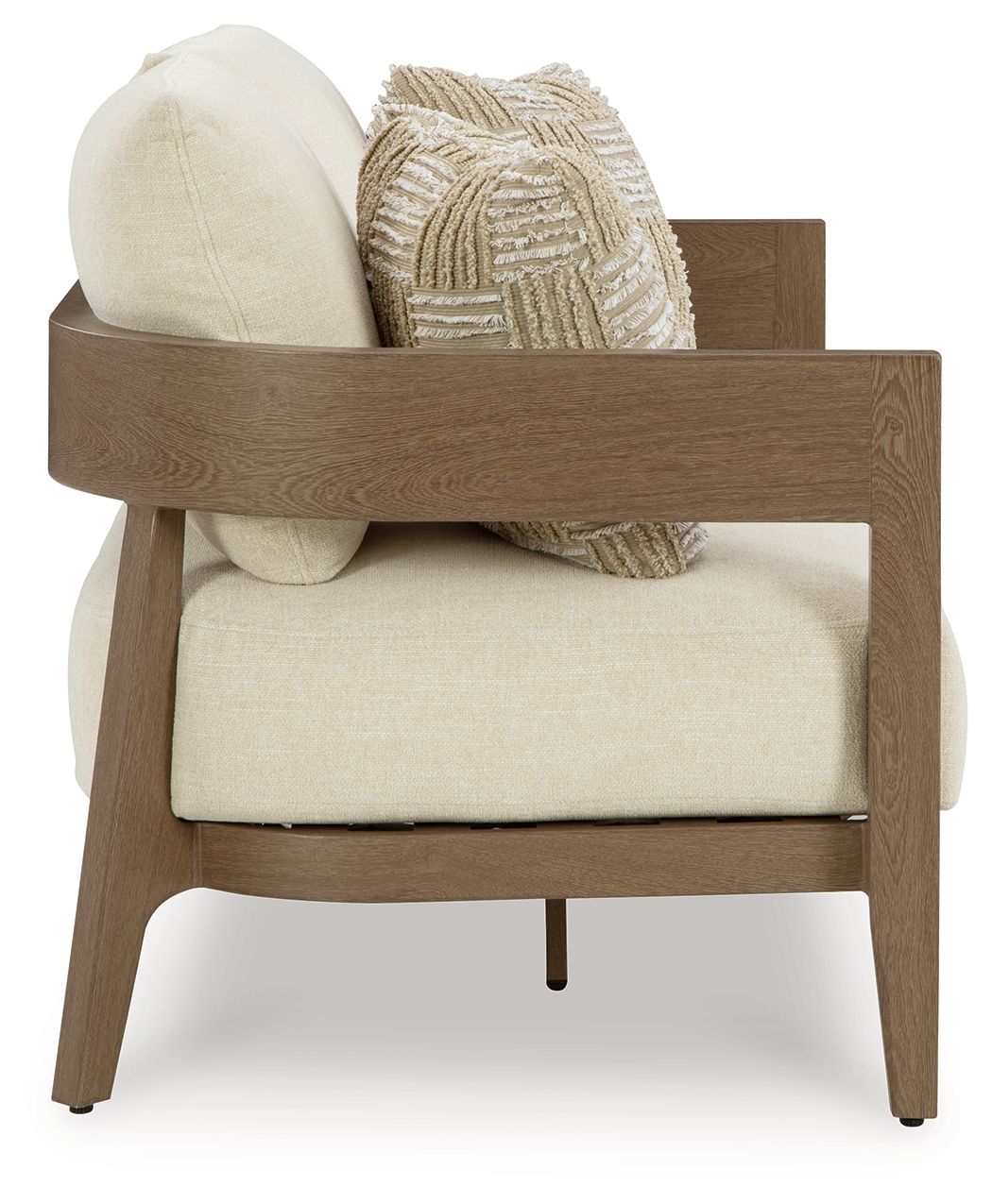 Signature Design by Ashley® Serene Bay - Dark Brown / White - Loveseat With Cushion | Meri Furniture