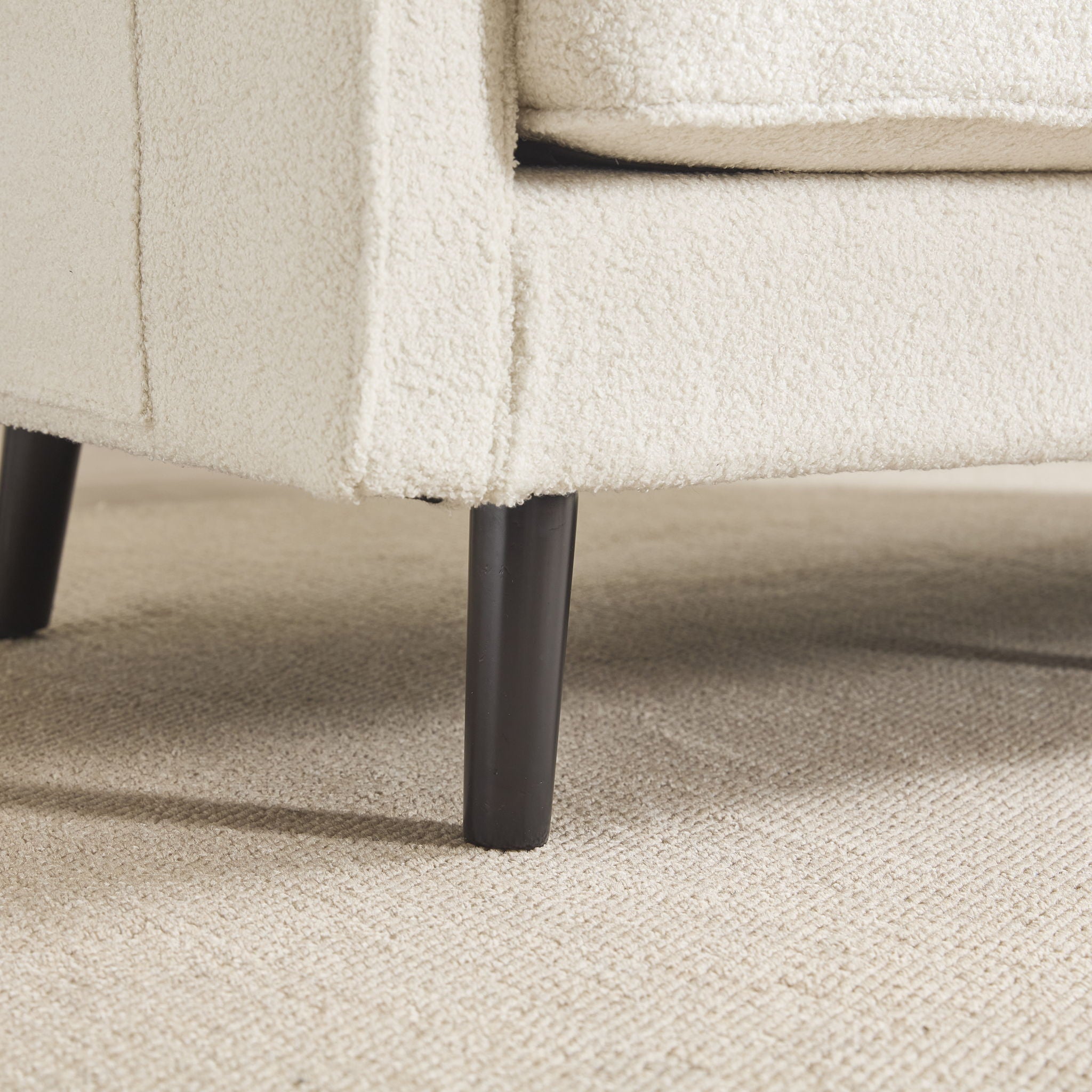 Mid Century Modern Loveseat Sofa With USB Ports, Removable Pillow Cover