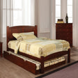 Furniture of America Cara - Twin Bed - Cherry | Meri Furniture