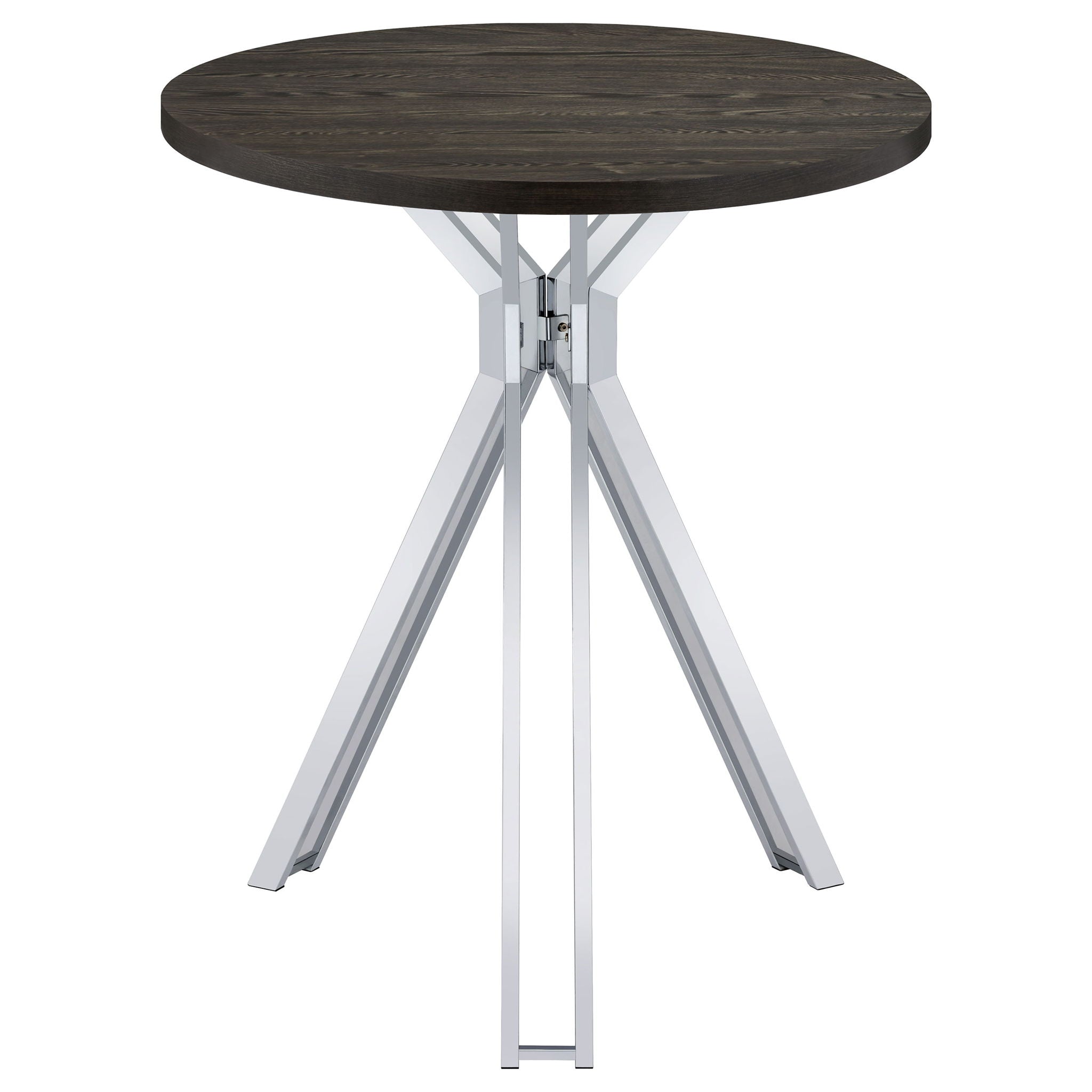 Edgerton - Round Height Bistro Bar Table - Dark Oak