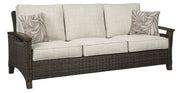 Ashley Furniture Paradise - Medium Brown - Sofa With Cushion | Meri Furniture
