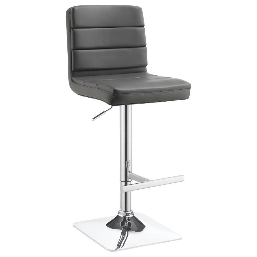 Coaster Fine Furniture Bianca - Square Upholstered Adjustable Bar Stools (Set of 2) | Meri Furniture