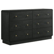 Coaster Fine Furniture Cavelle - 6-Drawer Dresser Cabinet - Black | Meri Furniture