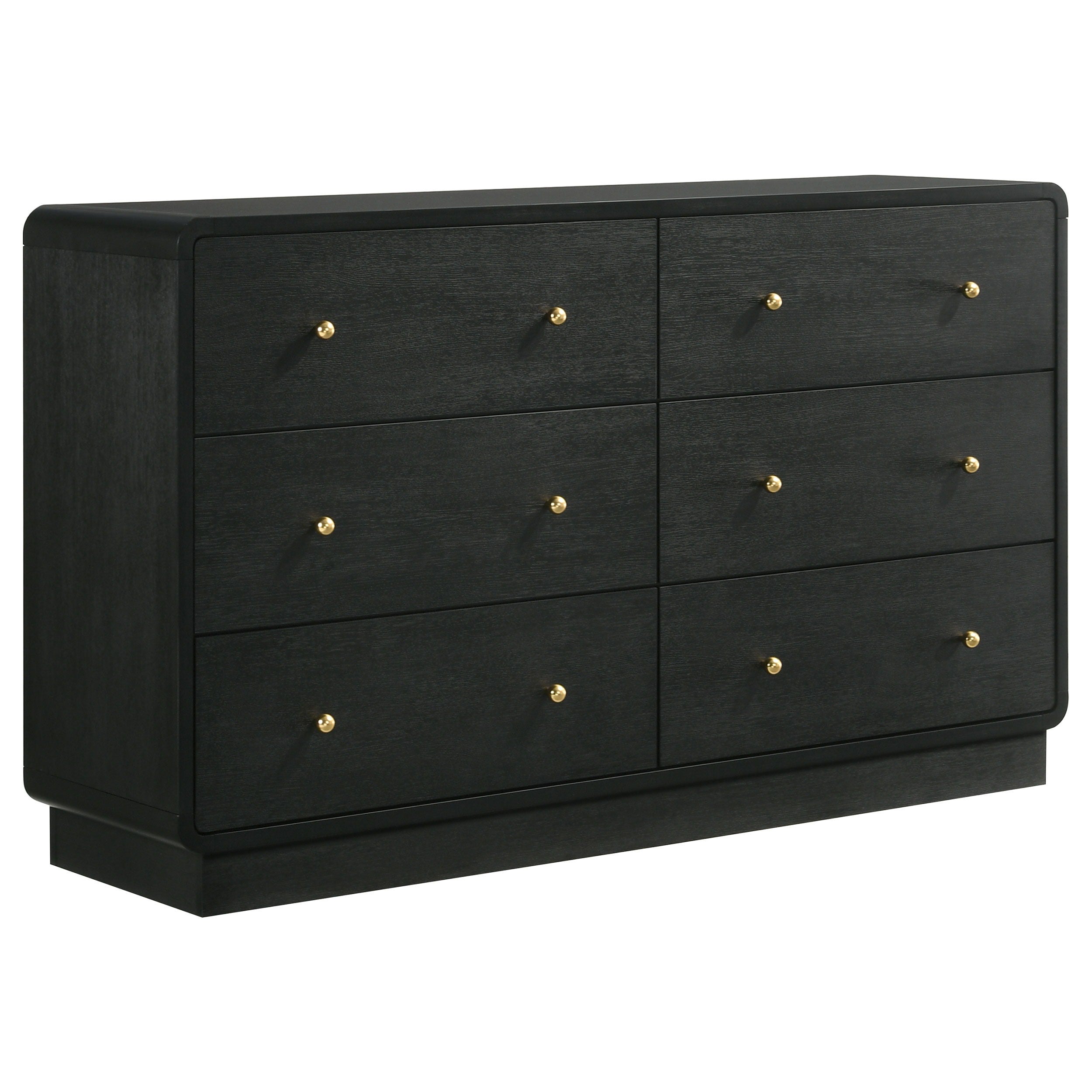 Coaster Fine Furniture Cavelle - 6-Drawer Dresser Cabinet - Black | Meri Furniture