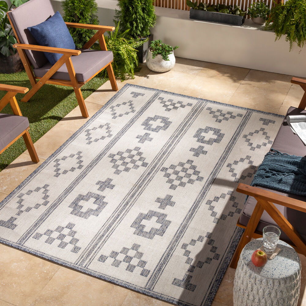 Tuareg Machine Woven Rug