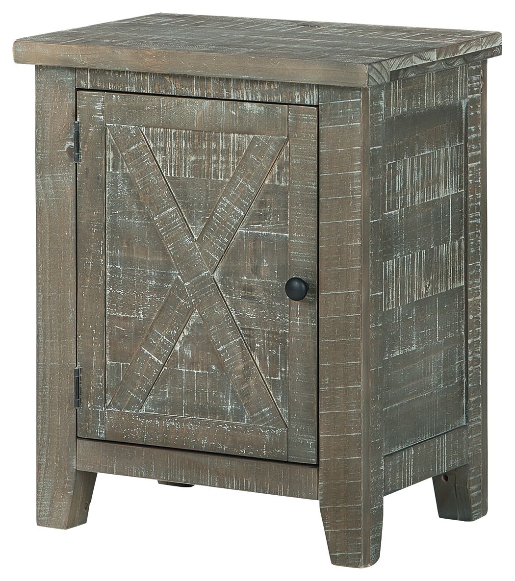 Ashley Furniture Pierston - Gray - Accent Cabinet | Meri Furniture