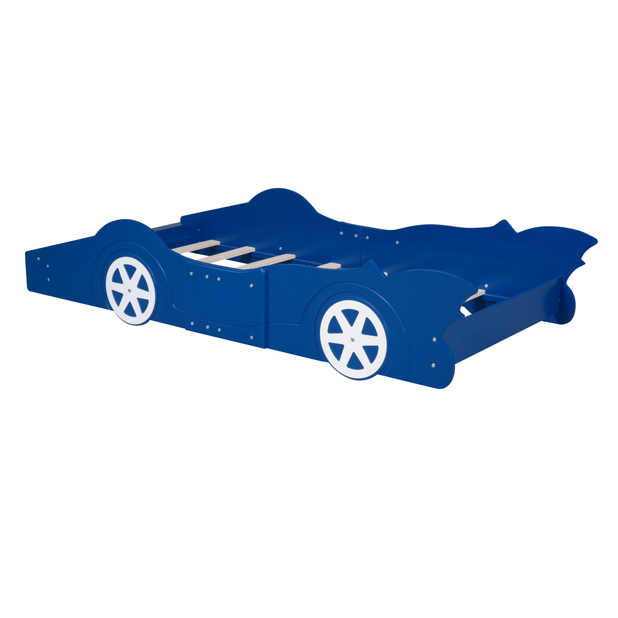 Race Car Shaped Platform Bed & Wheels