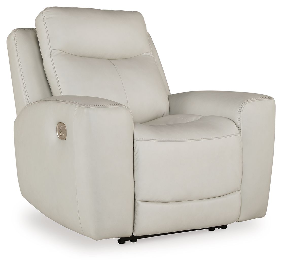 Mindanao - 3 Pc. - Power Reclining Sofa, Power Reclining Loveseat With Console, Power Recliner - Coconut