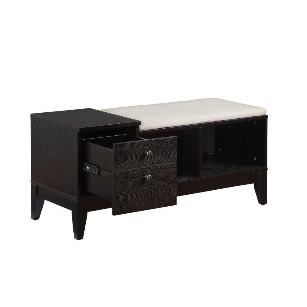 ACME Boyet - Bench - Fabric & Black | Meri Furniture