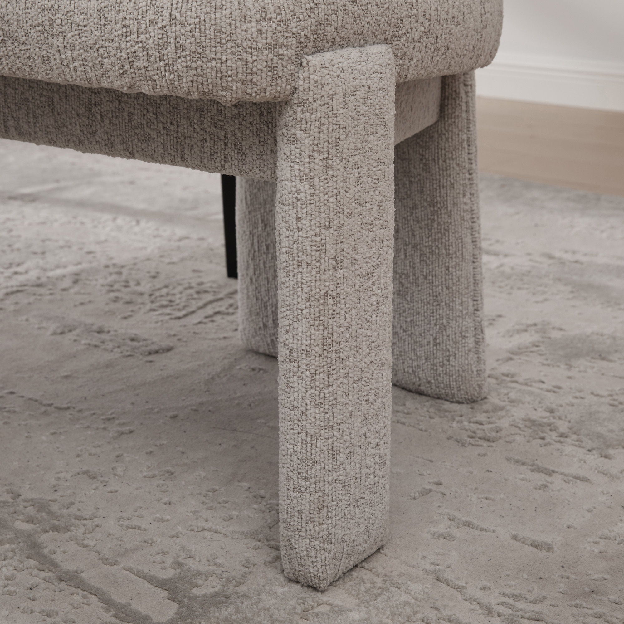 Armless Curved Back Accent Chairs