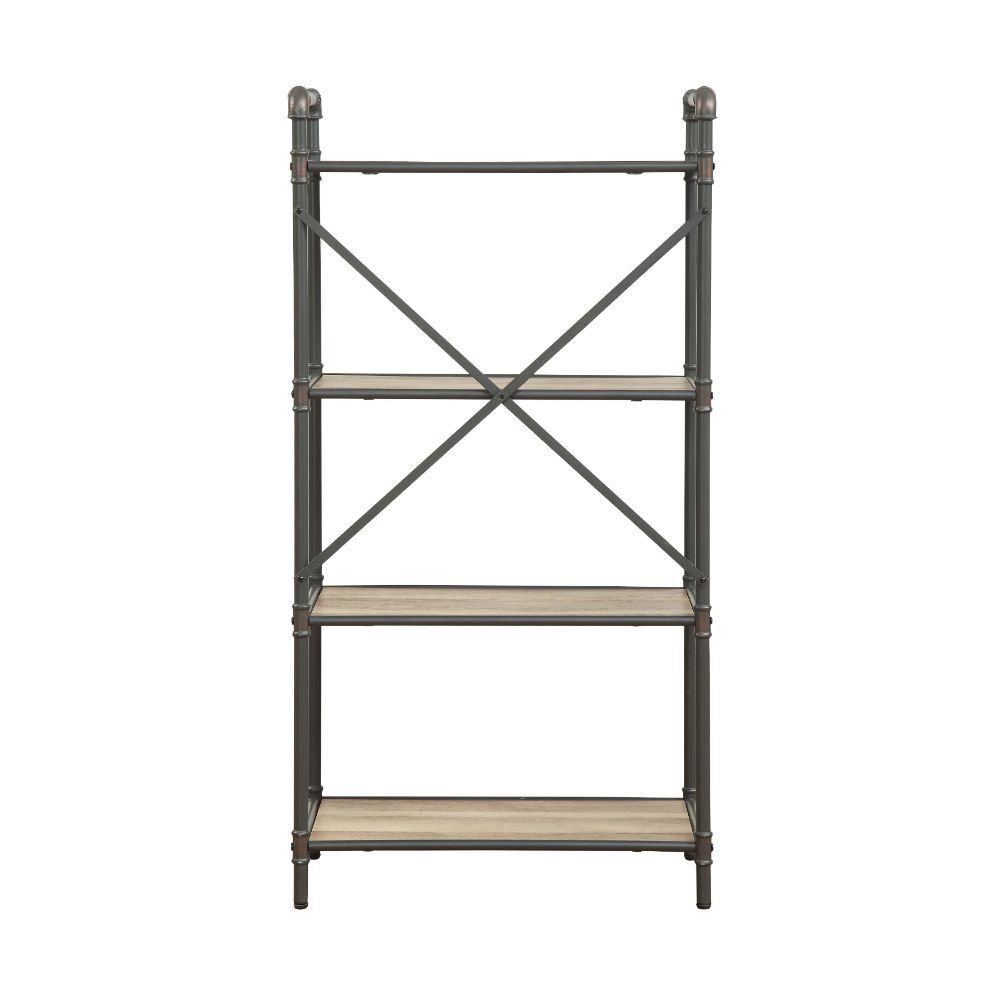 ACME The Itzel Bookcase is functionally designed to enhance your Decor. Organize your essentials with this unique, stylish bookcase. Different level contoured shelves and a versatile construction highlight this beautiful bookcase. Some Assembly Required.