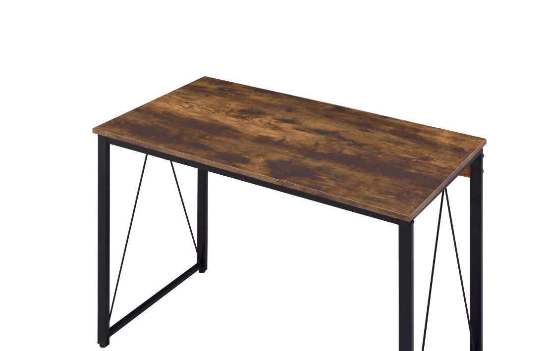 ACME Simple, bold, and appealing, the Zaidin Desk will give your workplace a distinct look with rustic industrial style. | Meri Furniture