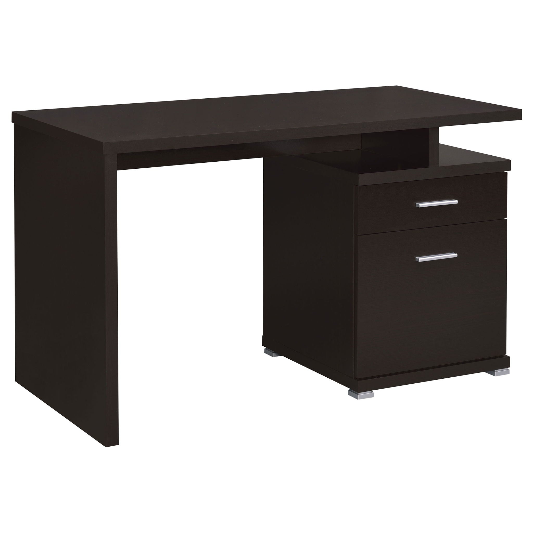 Contemporary Sleek Office Desk With 2 Drawers
