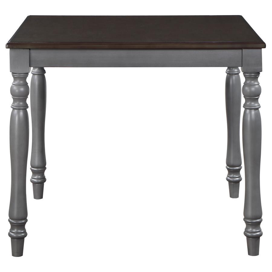 Coaster Fine Furniture Wiley - 5 Piece Square Counter Height Dining Set - Gray | Meri Furniture