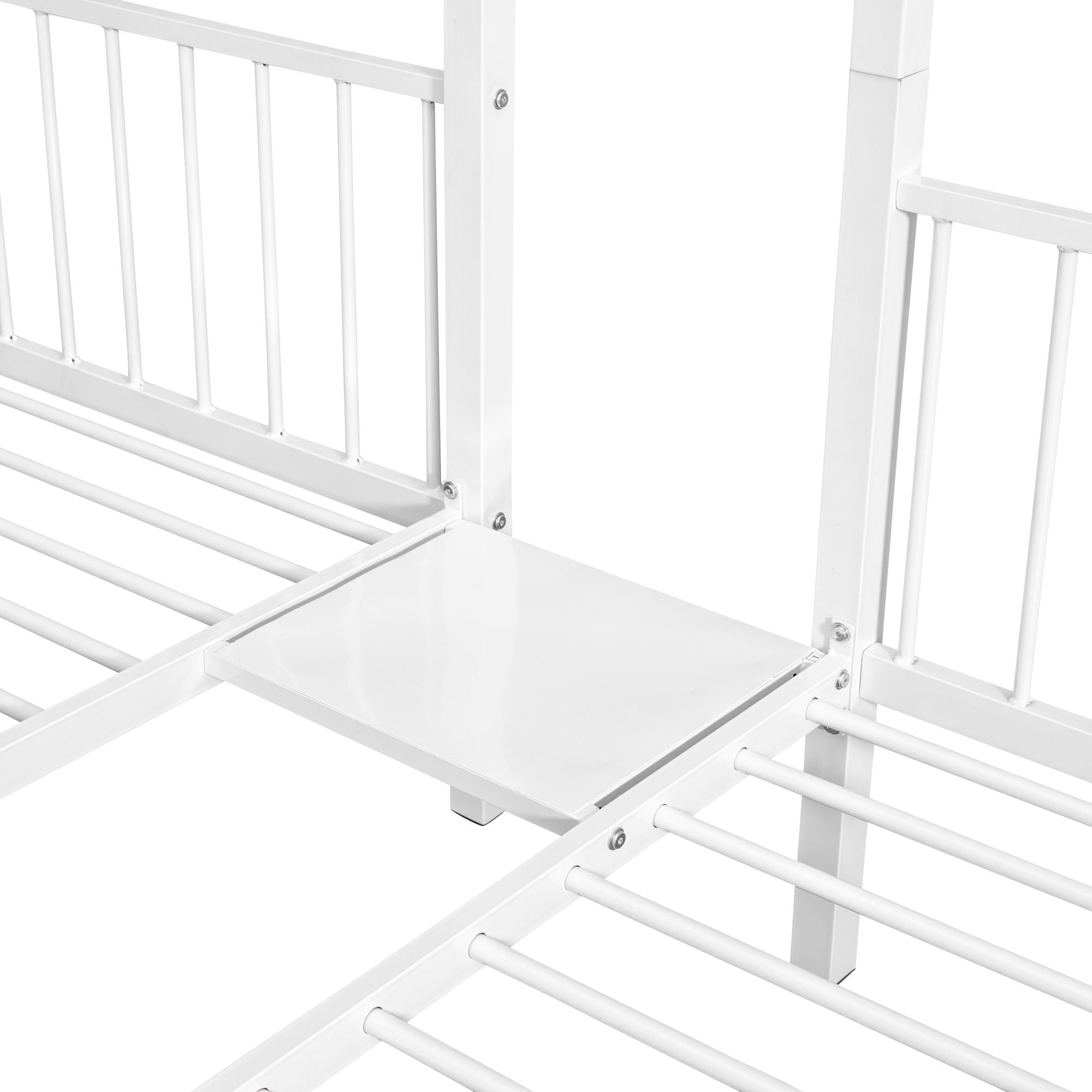 Triple Bunk Bed With Drawers And Guardrails