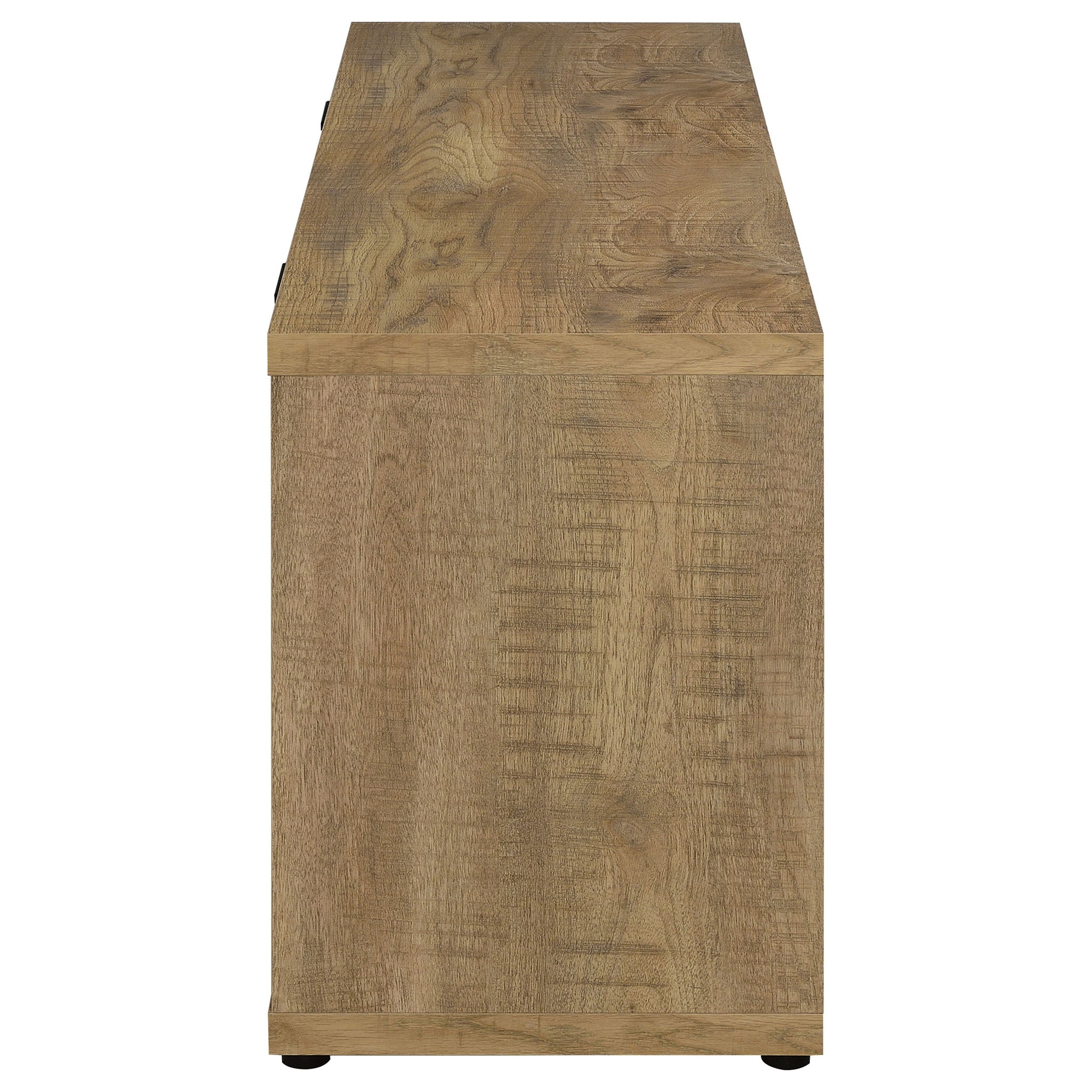 Noriega - 4 Door 60" TV Stand With Hidden Storage - Mango Color