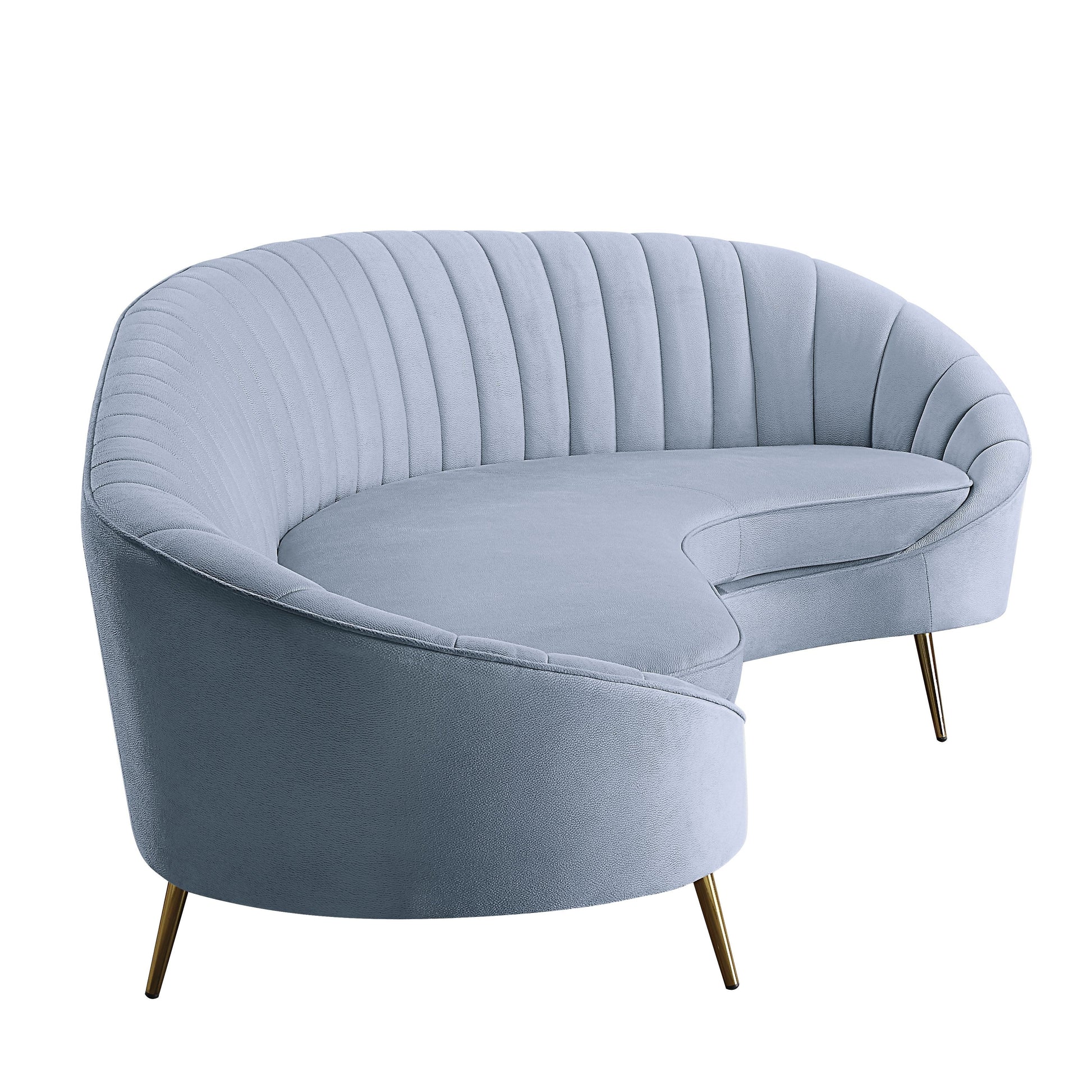 ACME Ballard - Sofa - Light Gray Velvet | Meri Furniture