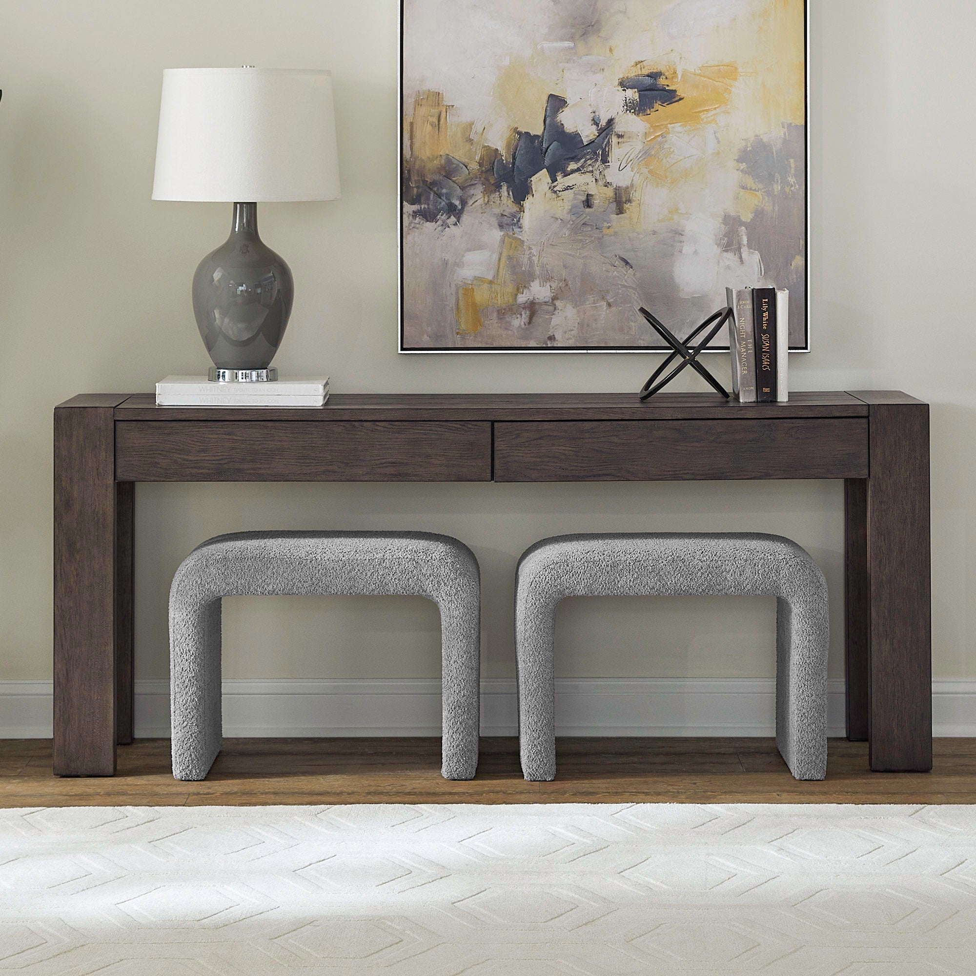 Liberty Furniture Cascade Falls - 3 Piece Set - Satin Espresso / Gray | Meri Furniture