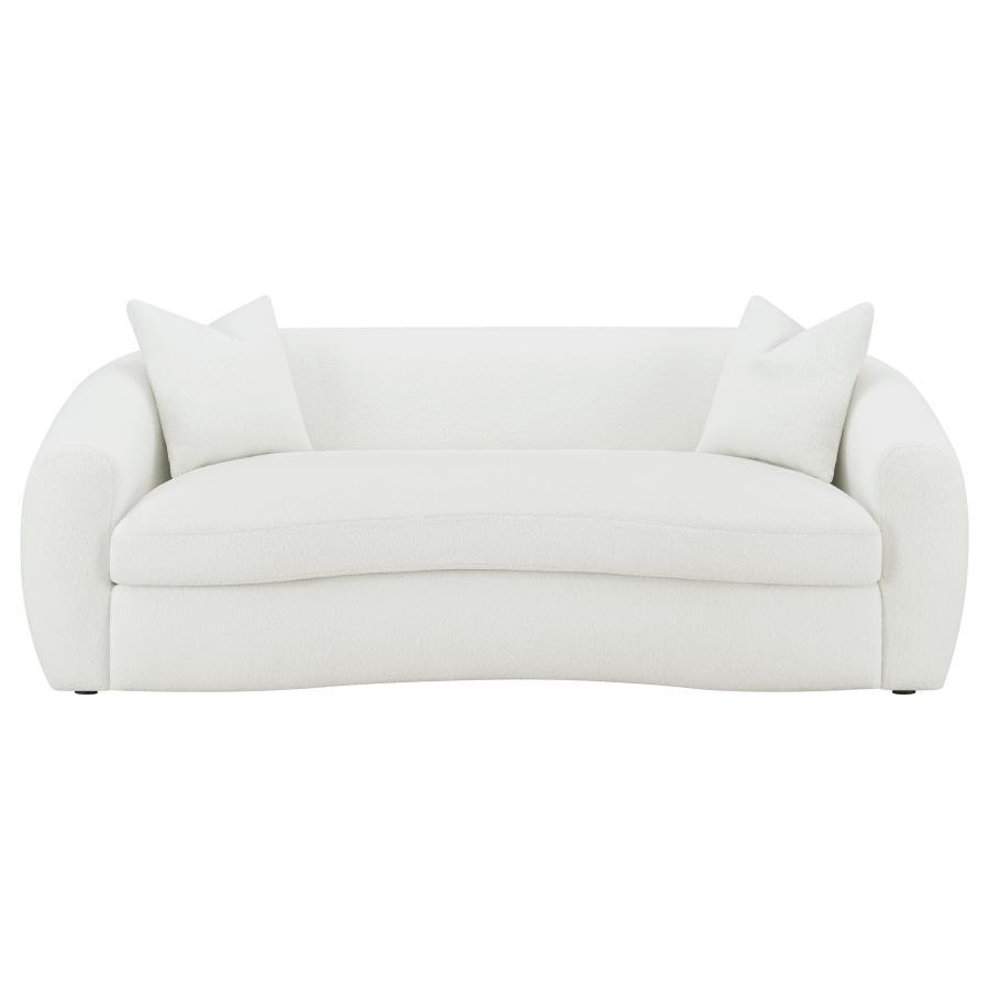 Coaster Fine Furniture Isabella - Faux Sheepskin Upholstered Sofa Set | Meri Furniture