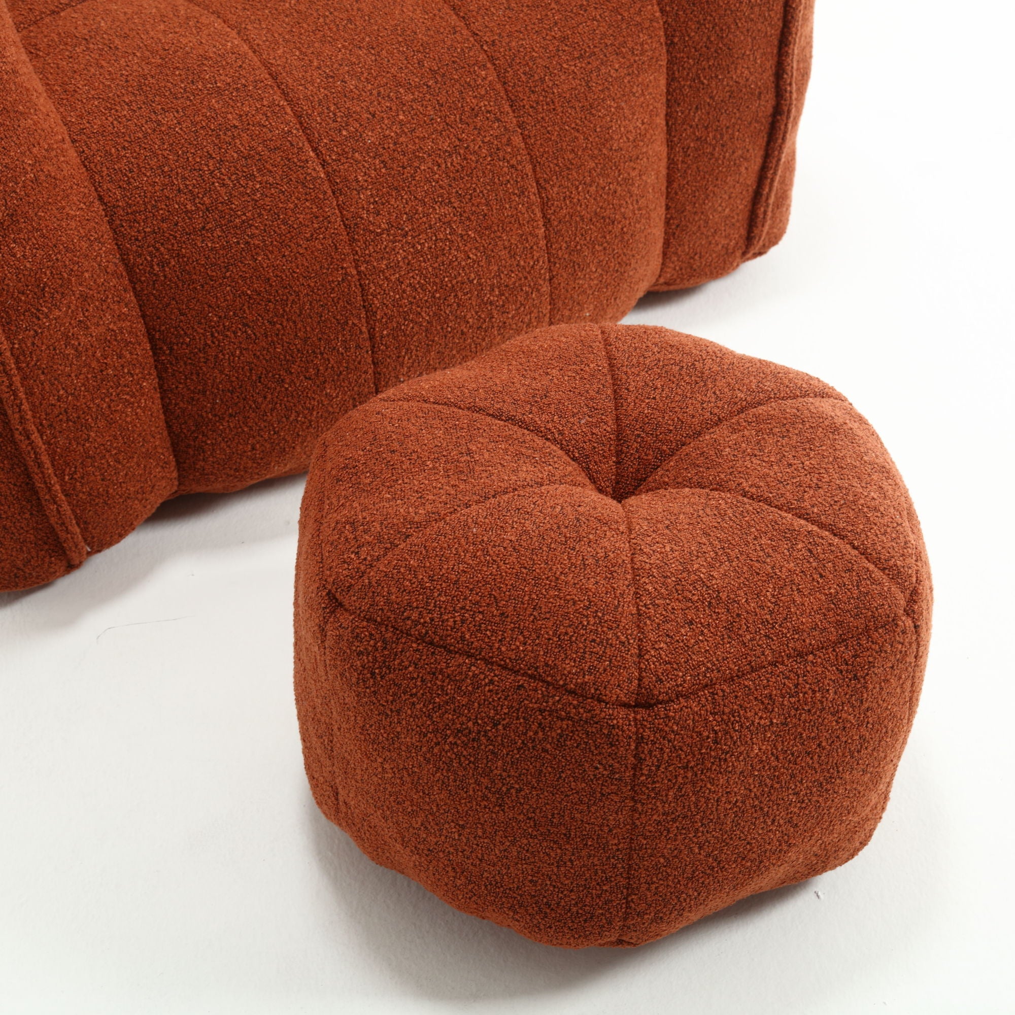 Soft Chenille Bean Bag Chair With High Resilient Foam