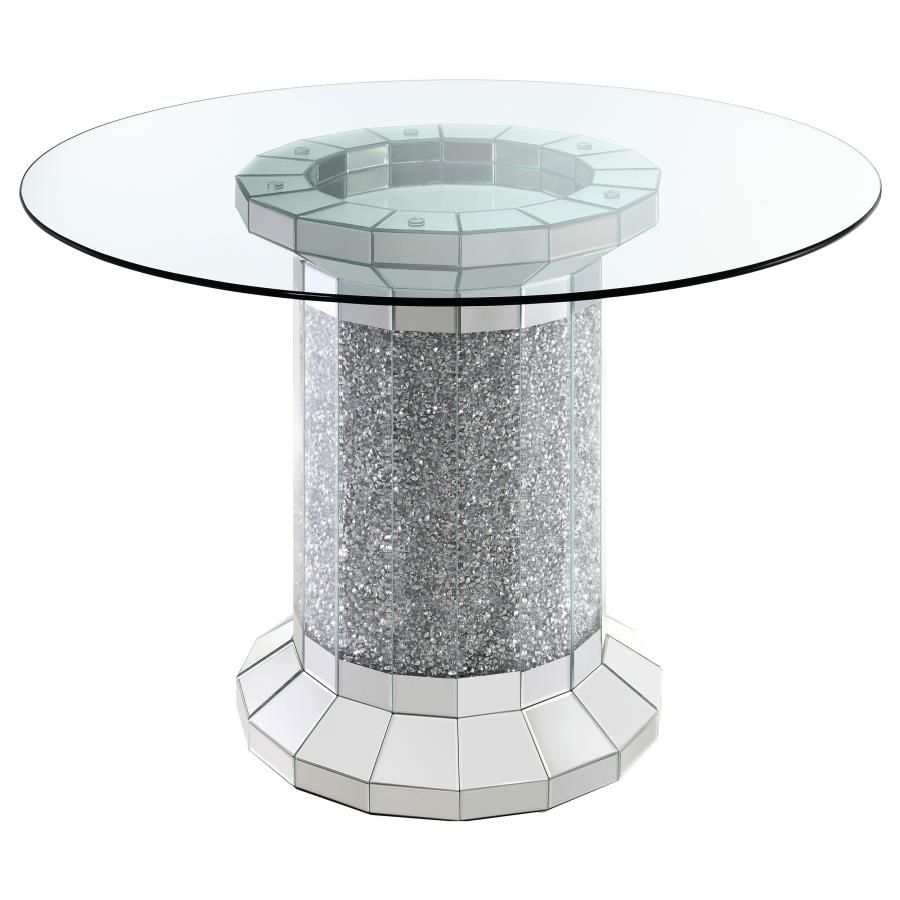 Coaster Fine Furniture Ellie - Glass Top Dining Table | Meri Furniture