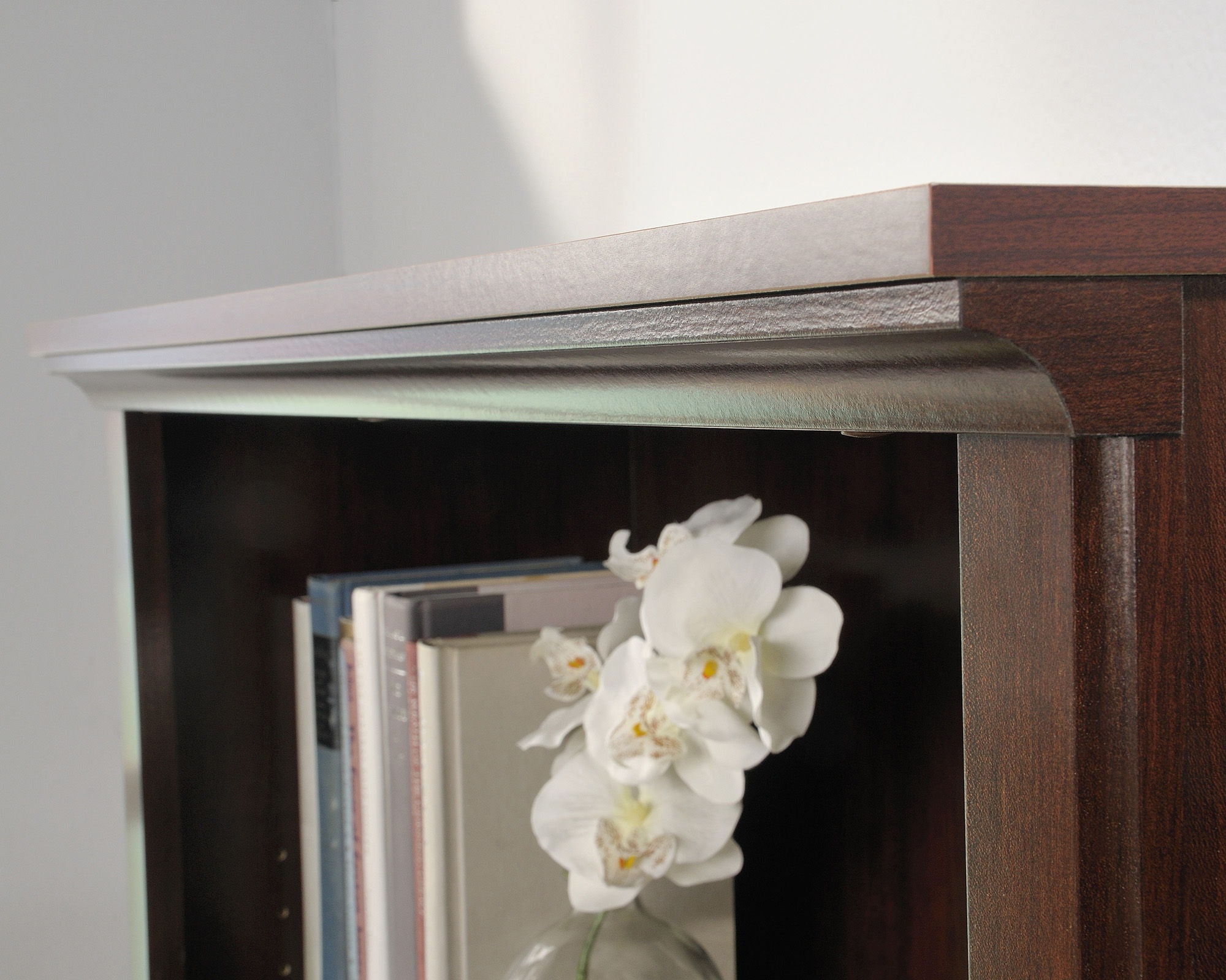 Bookcase With Doors in Select Cherry