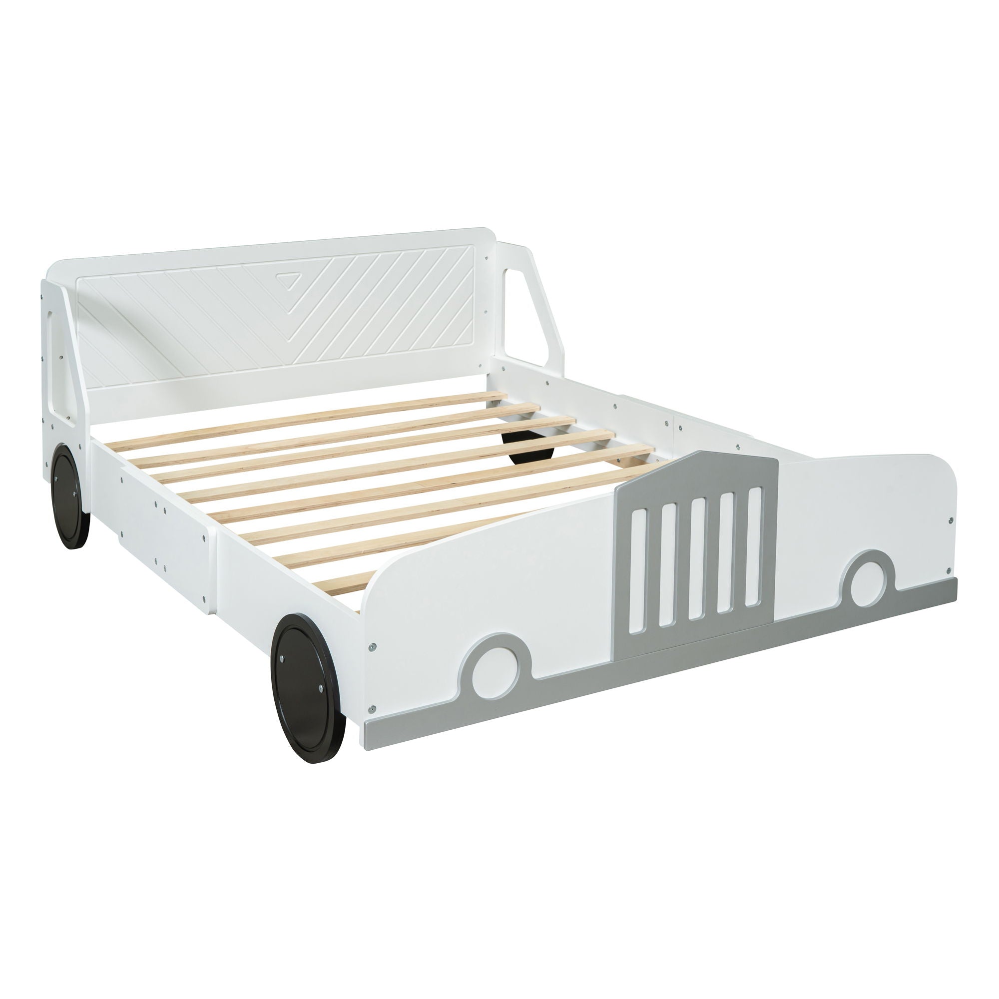 Car Shaped Platform Bed With Wheels