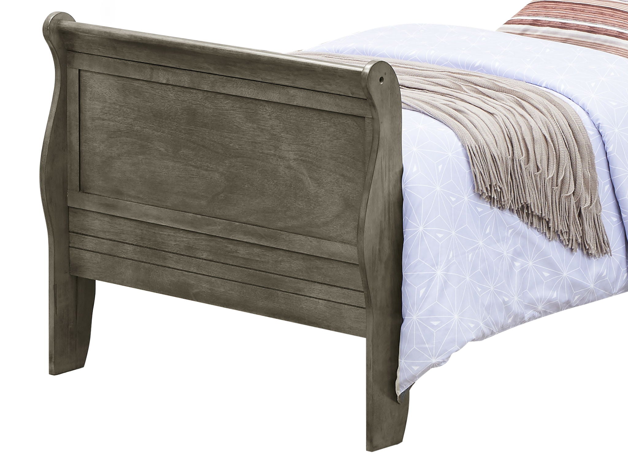 Panel Sleigh Bed