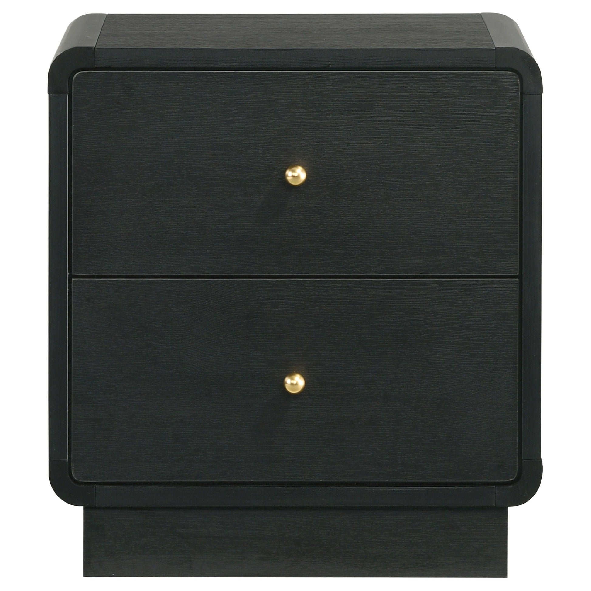 Coaster Fine Furniture Cavelle - 2-Drawer Nightstand Bedside Table - Black | Meri Furniture