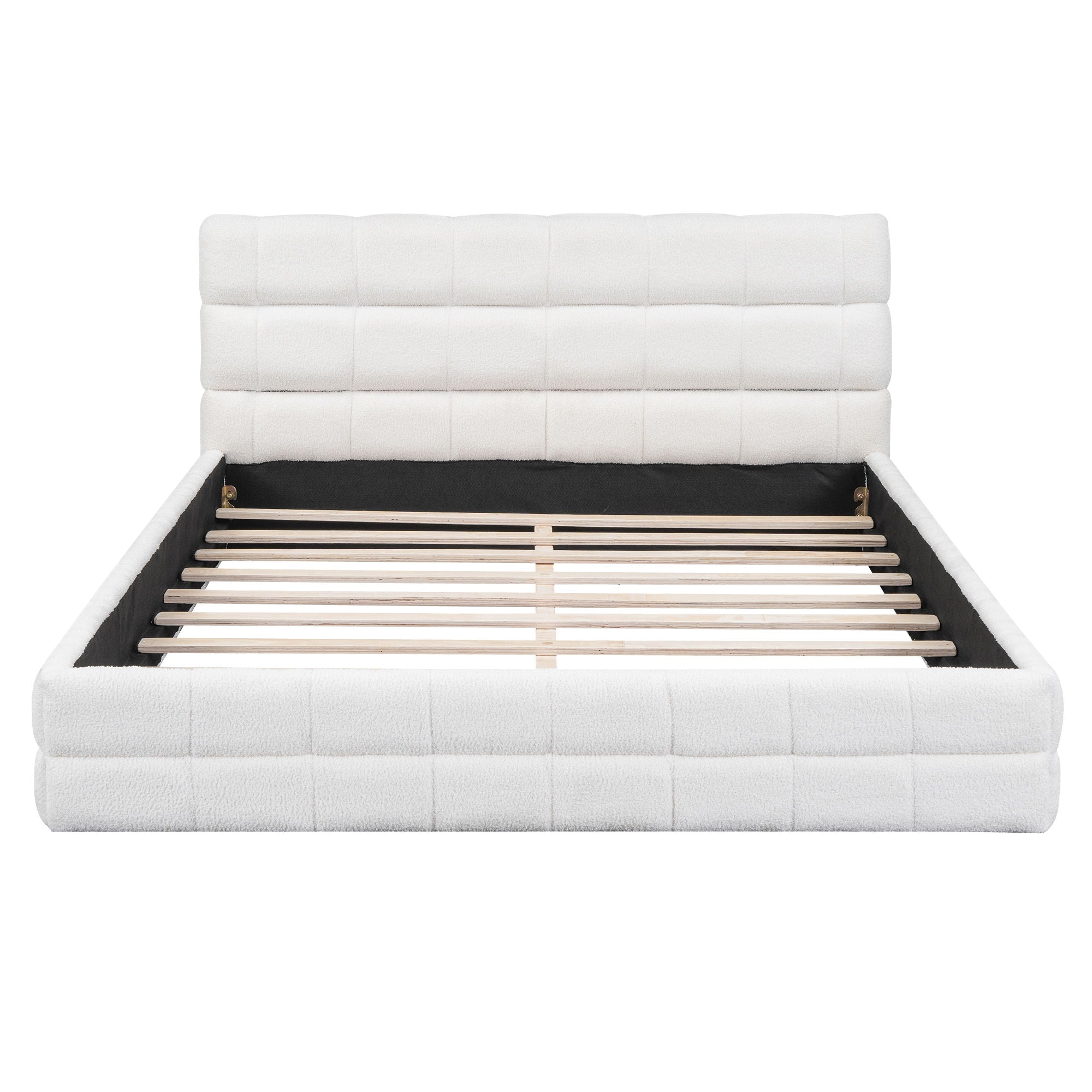 Upholstered Platform Bed With Headboard