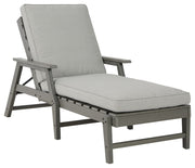 Signature Design by Ashley® Visola - Gray - Chaise Lounge With Cushion | Meri Furniture