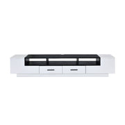 ACME Armour - TV Stand - White & Black | Meri Furniture