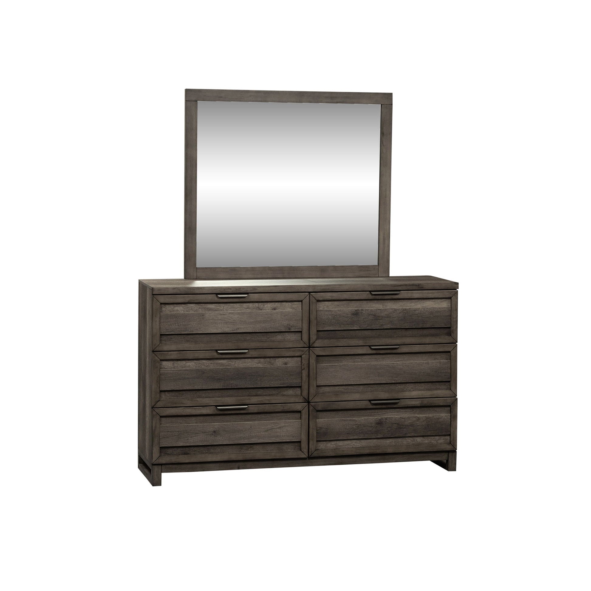 Liberty Furniture Tanners Creek - Dresser & Mirror - Dark Gray | Meri Furniture
