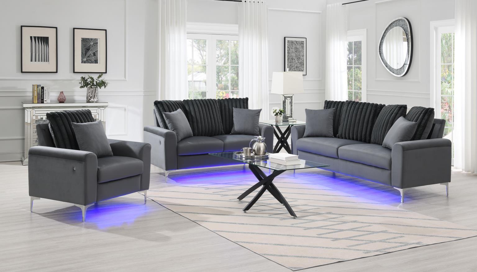 U481 - Sofa & Loveseat - Gray
