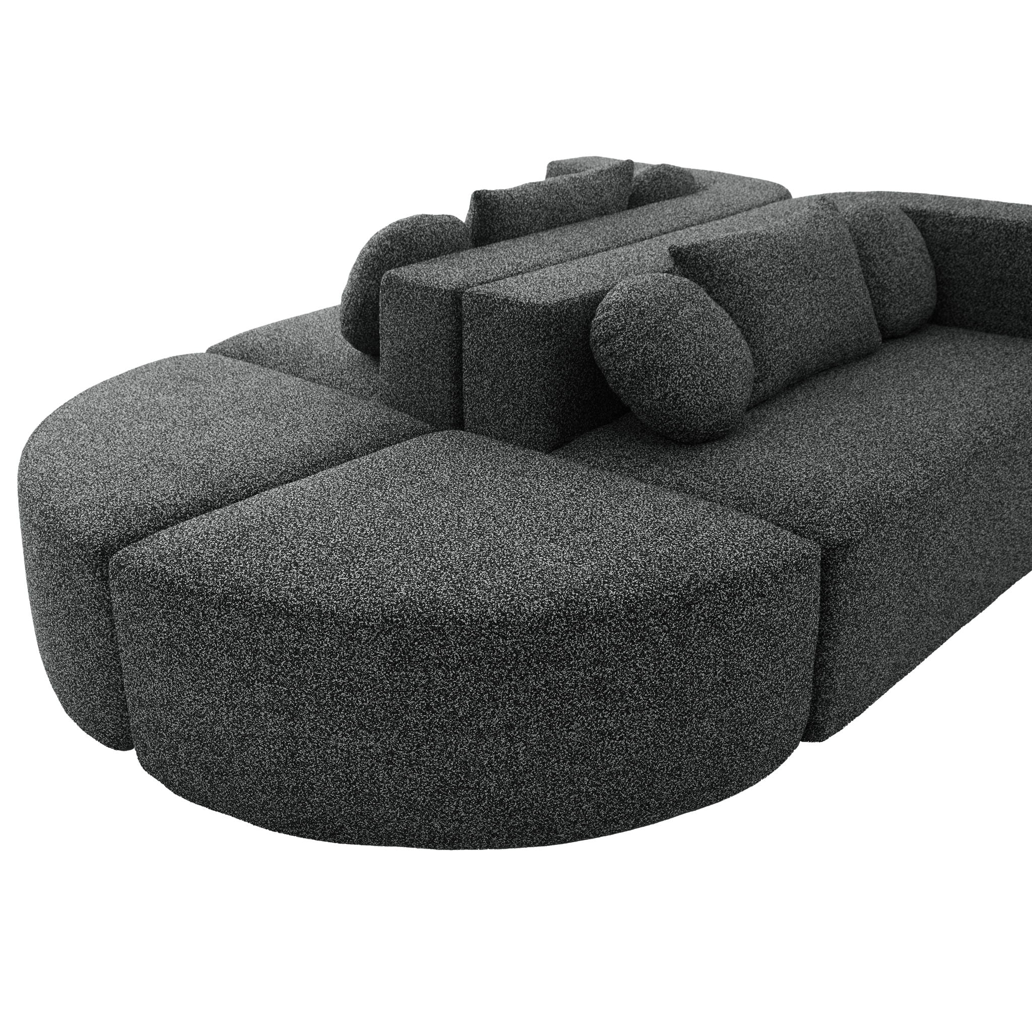 Boneless - Couch Modular Sectional Sofa With Deep Seating And Curved Design