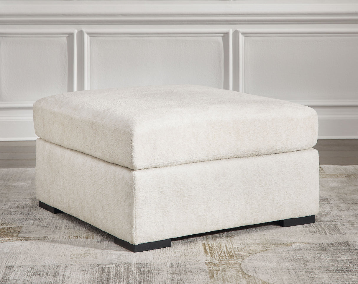 Signature Design by Ashley® Chessington - Ivory - Oversized Accent Ottoman | Meri Furniture