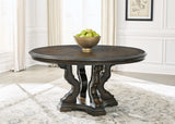 Signature Design by Ashley® Maylee - Dark Brown - Dining Table | Meri Furniture