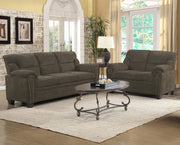 Coaster Fine Furniture Clementine - Upholstered Padded Arm Sofa Set | Meri Furniture