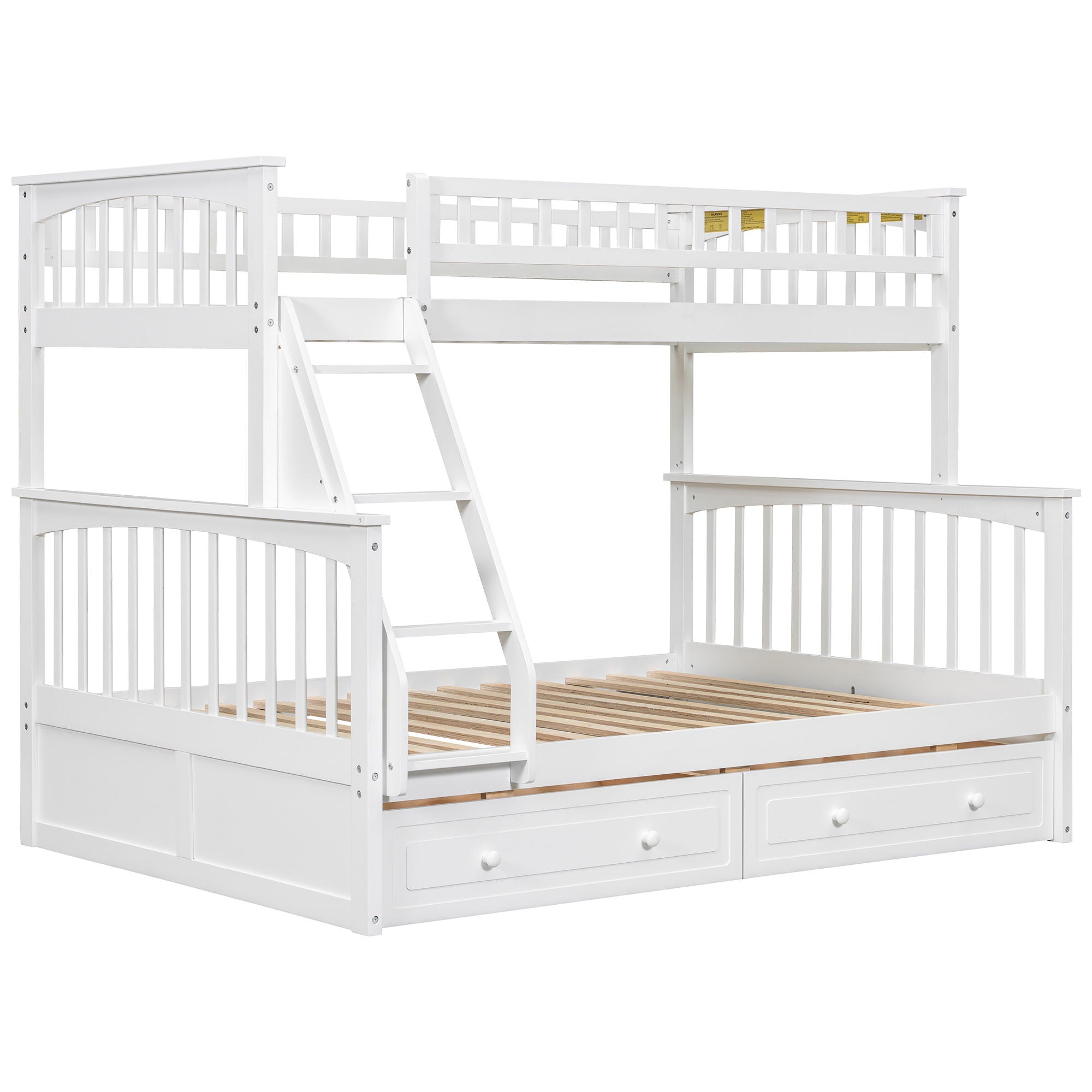 Bunk Bed With Drawers, Convertible Storage Bed
