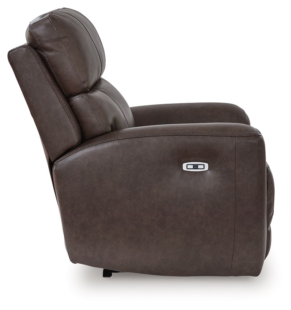 Crossplex - Power Recliner / Adjustable Headrest - Smoke