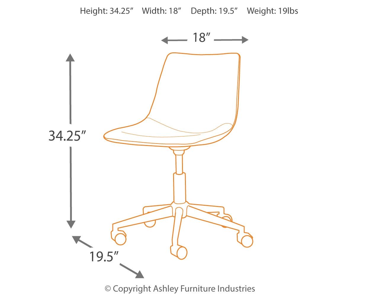 Ashley Furniture Office - Swivel Desk Chair | Meri Furniture