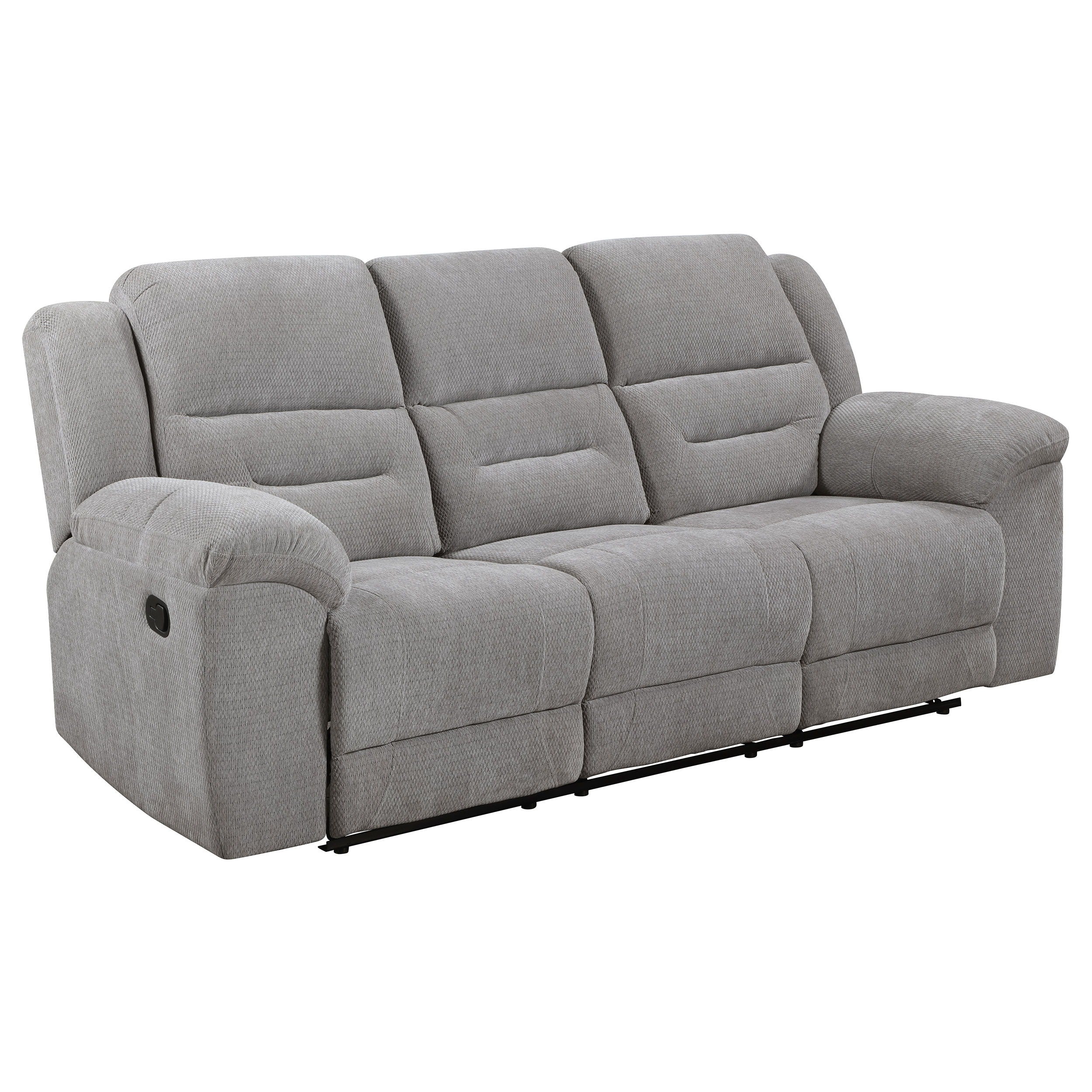 Coaster Fine Furniture Gilson - Chenille Upholstered Reclining Sofa - Gray | Meri Furniture